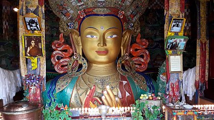 Maitreya Buddha, Thiksey Gonpa, Ladakh, Indien, Photo: Kati Illmann