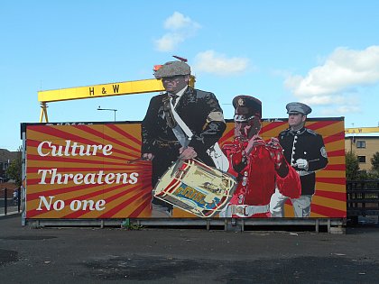 Wandbild in Ost-Belfast
