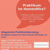 Praktikum im Homeoffice Infoveranstaltung